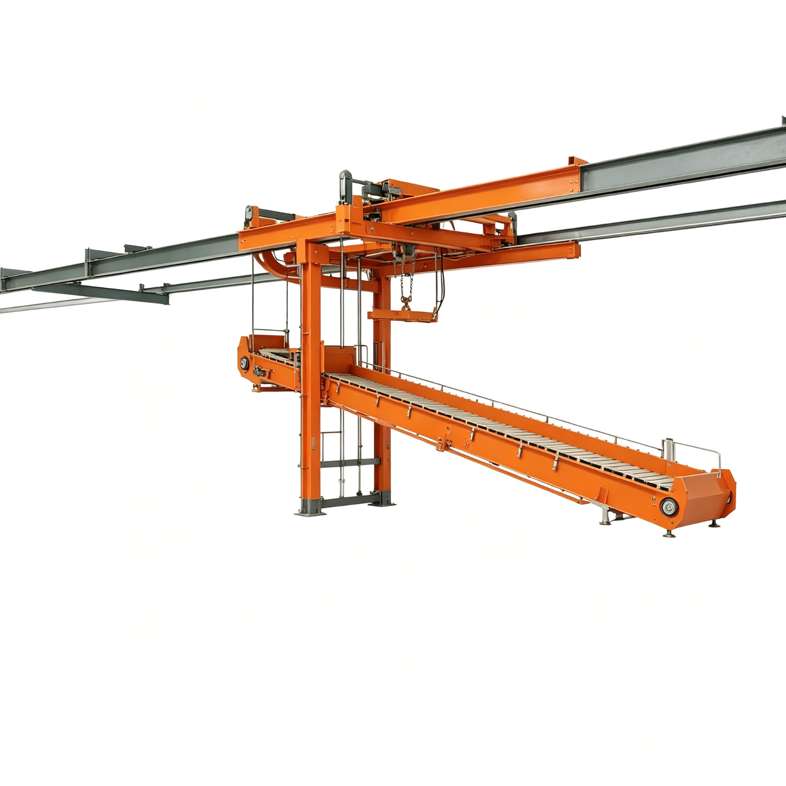 Bridge Stacker Conveyor for Bulk Material Yard Stockpiling