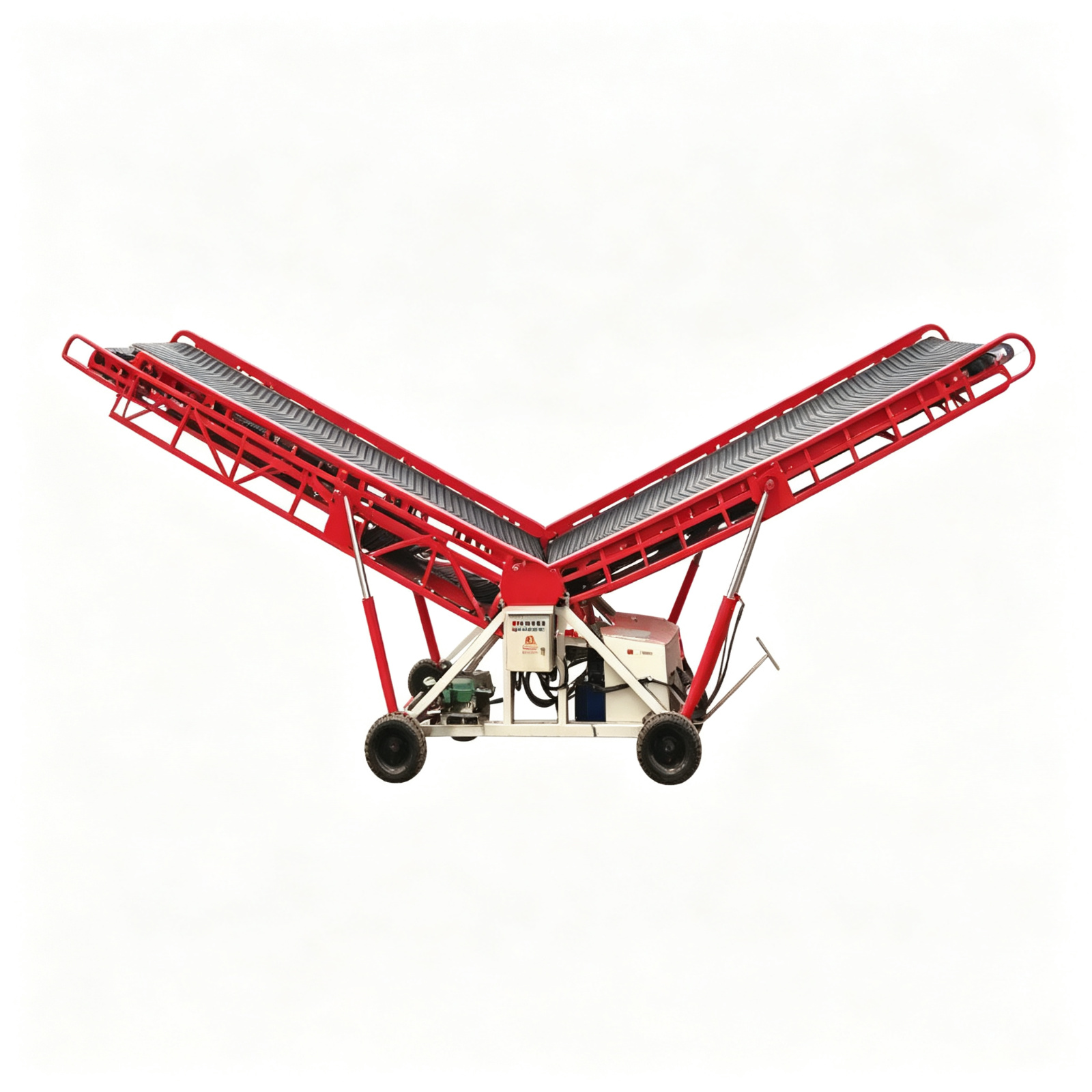 Double-Wing Belt Conveyor for Truck Loading and Unloading