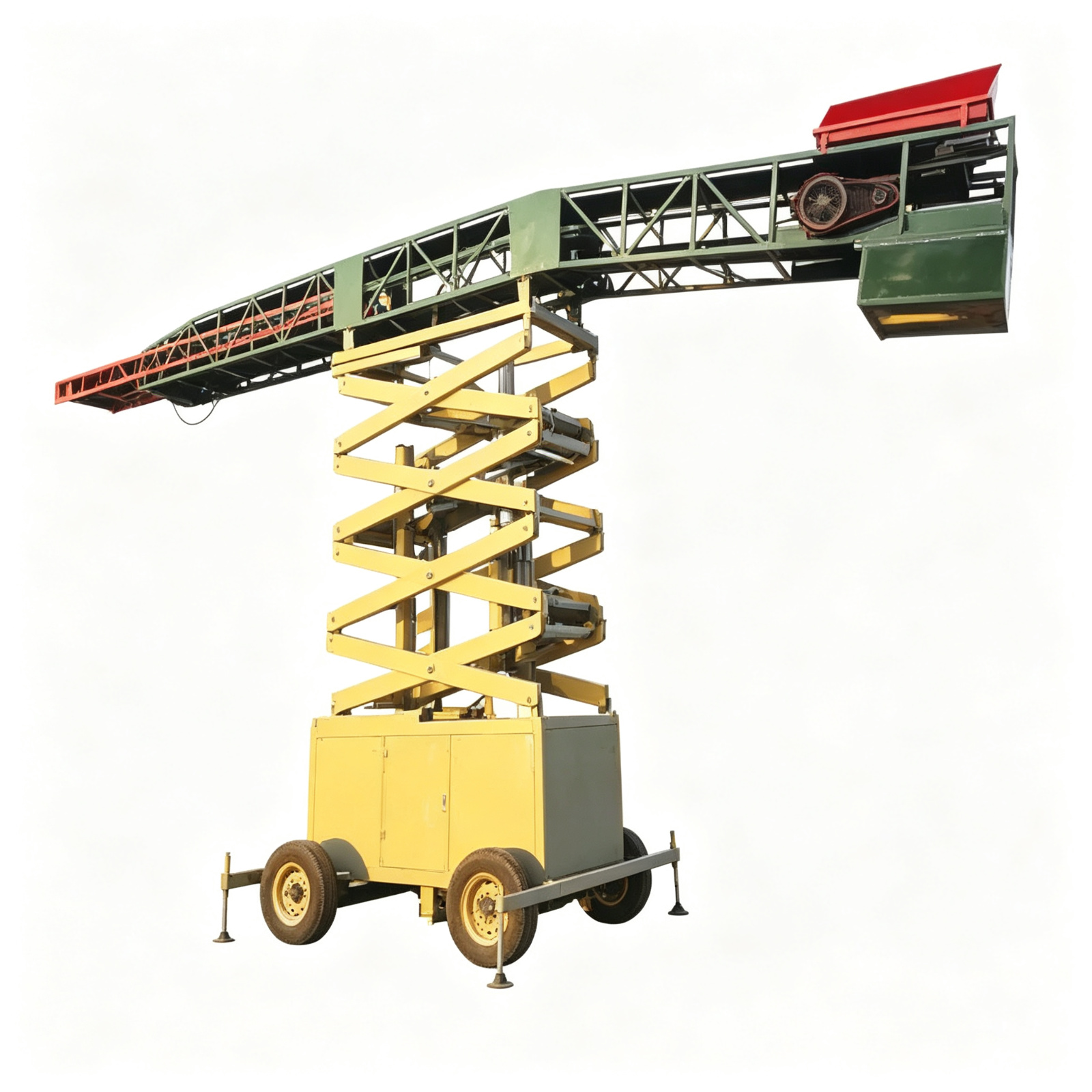 Hydraulic Lifting Grain Feeding Machine with Telescopic Boom