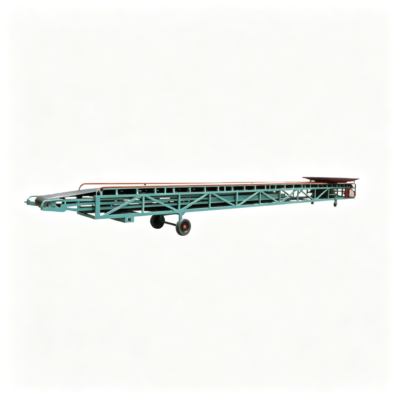 Mobile Horizontal Telescopic Conveyor for Silo Grain Handling and Warehouse Stacking